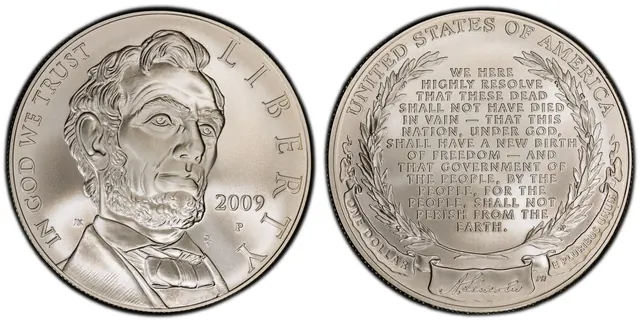2009-P $1 Abraham Lincoln obverse and reverse thumbnail