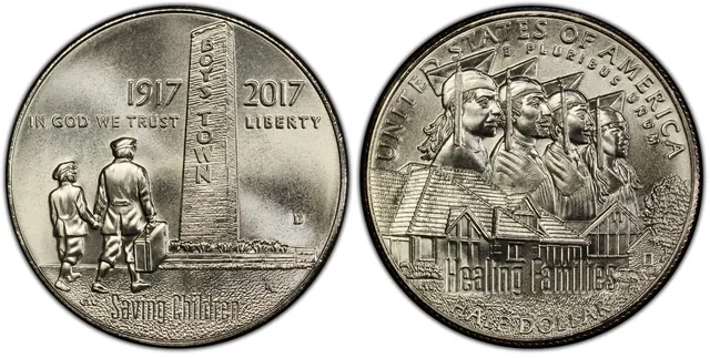 2017-D 50C Boys Town obverse and reverse thumbnail