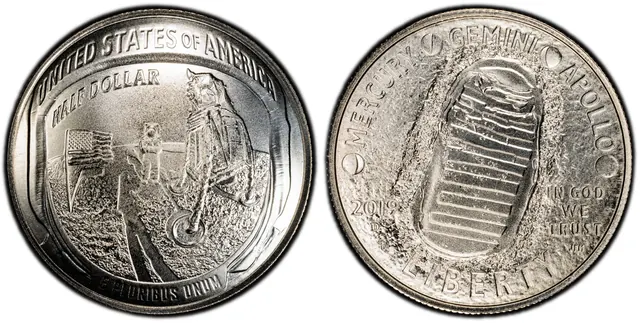 2019-D 50C Apollo 11 50th Anniversary obverse and reverse thumbnail