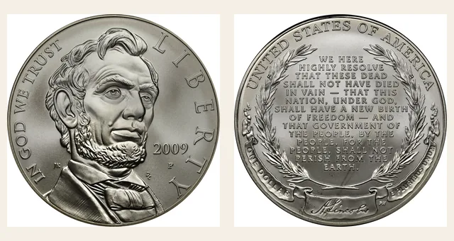 2009-P $1 Abraham Lincoln NGC obverse and reverse identification pair