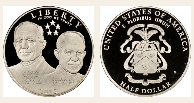 2013 S 5-STAR Generals 50C PF NGC obverse and reverse identification pair