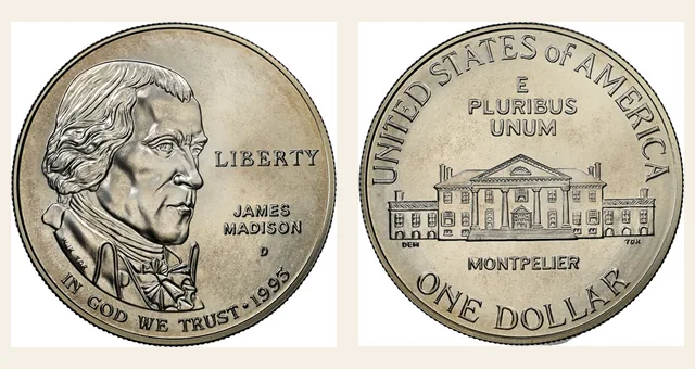 1993-D $1 Madison NGC obverse and reverse identification pair