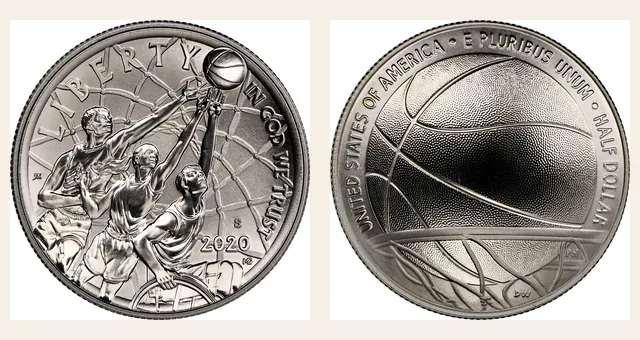 2020 S Basketball - Enhanced 50C Sp NGC obverse and reverse identification pair