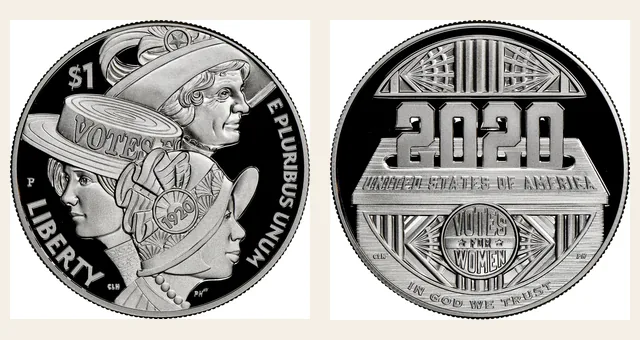 2020 P Women's Suffrage S$1 PF NGC obverse and reverse identification pair