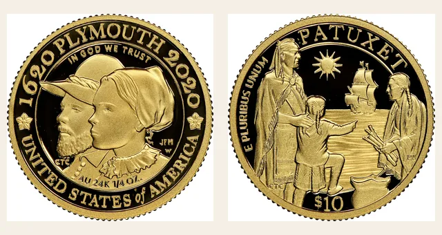2020 W Mayflower-g.britain Set $10 PF NGC obverse and reverse identification pair