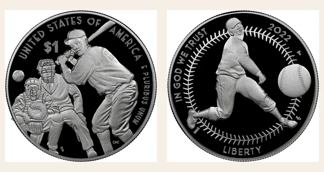 2022 P Negro Leagues Baseball S$1 PF NGC obverse and reverse identification pair
