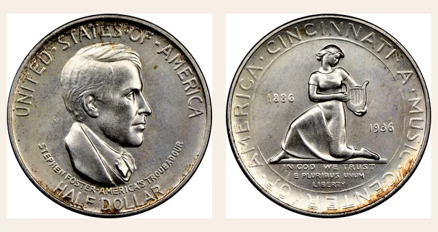 1936 50C Cincinnati NGC obverse and reverse identification pair