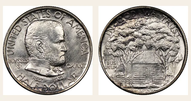 1922 50C Grant NGC obverse and reverse identification pair