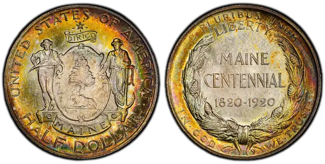 1920 50C Maine obverse and reverse thumbnail