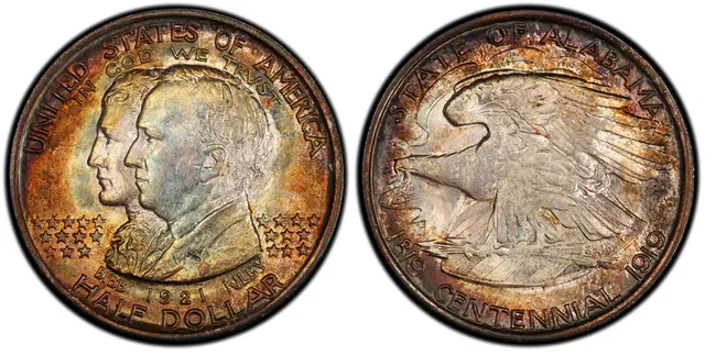 1921 50C Alabama obverse and reverse thumbnail