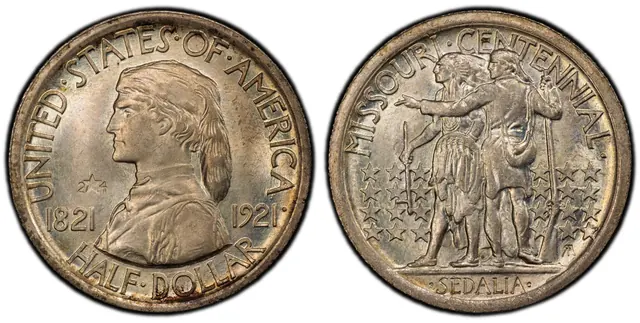 1921 50C Missouri, 2*4 obverse and reverse thumbnail