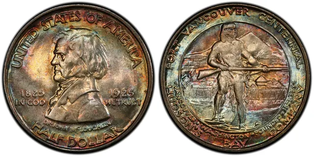 1925 50C Fort Vancouver obverse and reverse thumbnail