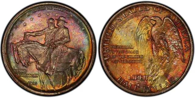 1925 50C Stone Mountain obverse and reverse thumbnail