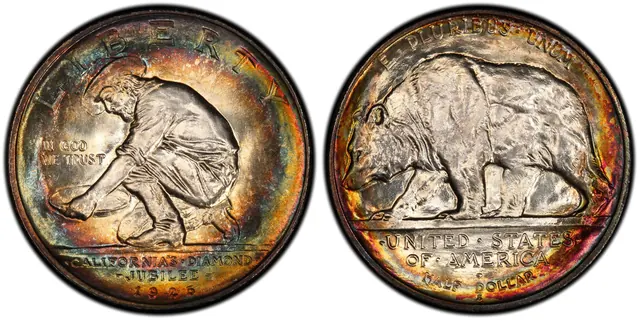 1925-S 50C California obverse and reverse thumbnail