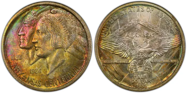 1935 50C Arkansas obverse and reverse thumbnail