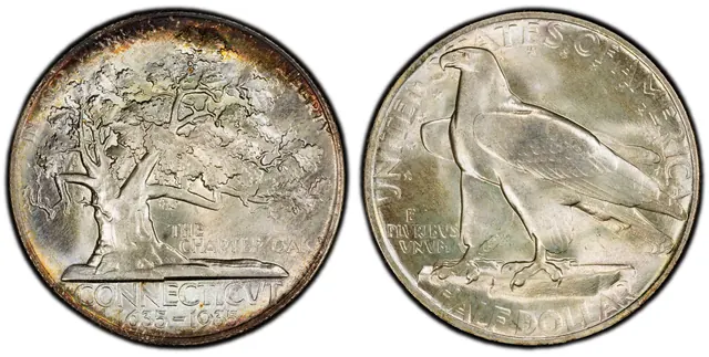 1935 50C Connecticut obverse and reverse thumbnail