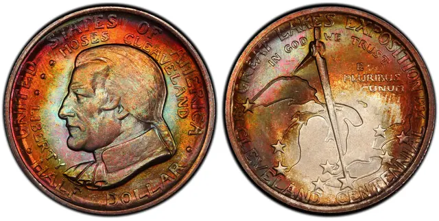 1936 50C Cleveland obverse and reverse thumbnail