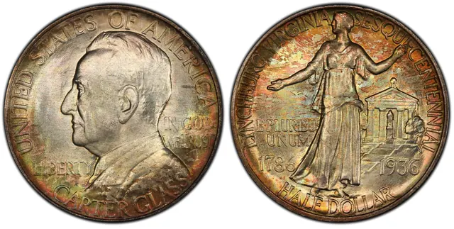 1936 50C Lynchburg obverse and reverse thumbnail