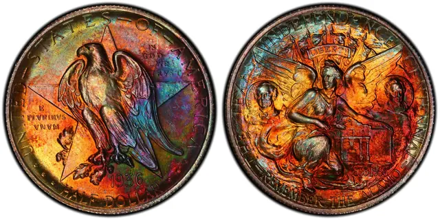 1936 50C Texas obverse and reverse thumbnail