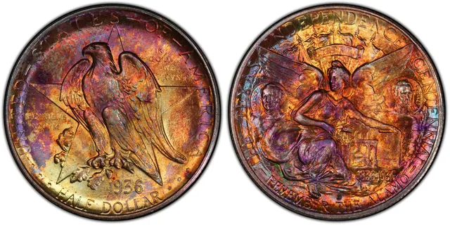 1936-D 50C Texas obverse and reverse thumbnail