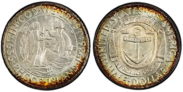 1936-S 50C Rhode Island obverse and reverse thumbnail