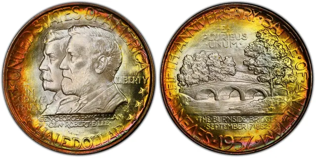 1937 50C Antietam obverse and reverse thumbnail