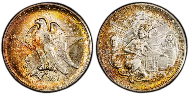 1937-S 50C Texas obverse and reverse thumbnail
