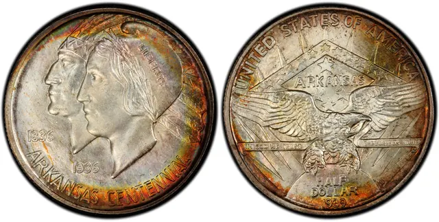 1939-D 50C Arkansas obverse and reverse thumbnail