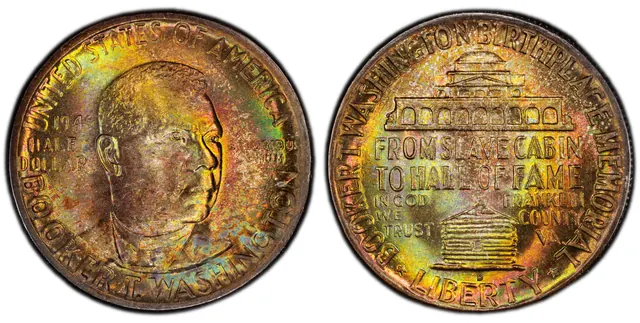 1946-D 50C Booker T. Washington obverse and reverse thumbnail