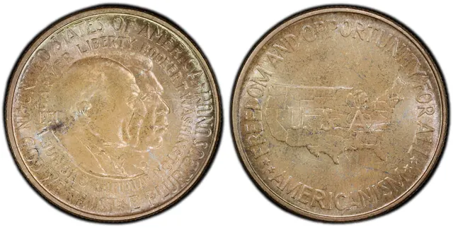 1951 50C Washington-Carver obverse and reverse thumbnail