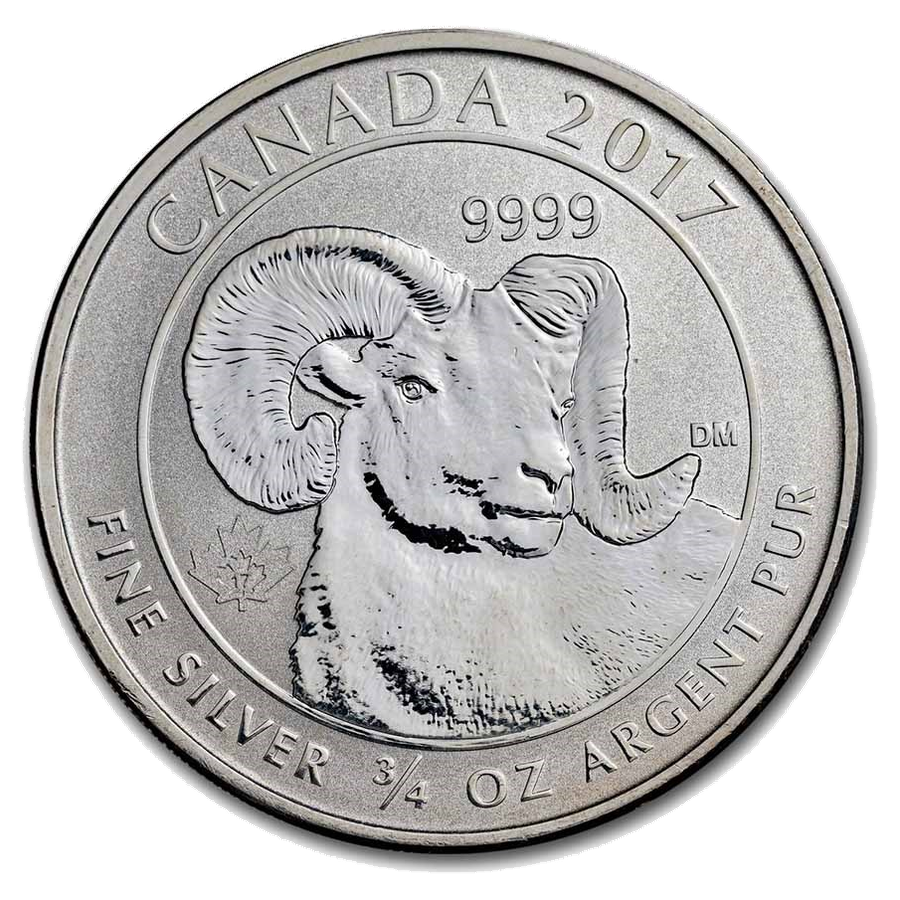 2017 Bighorn Sheep silver bullion reverse