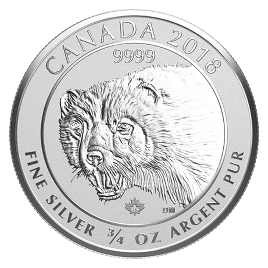 2018 Wolverine silver bullion reverse