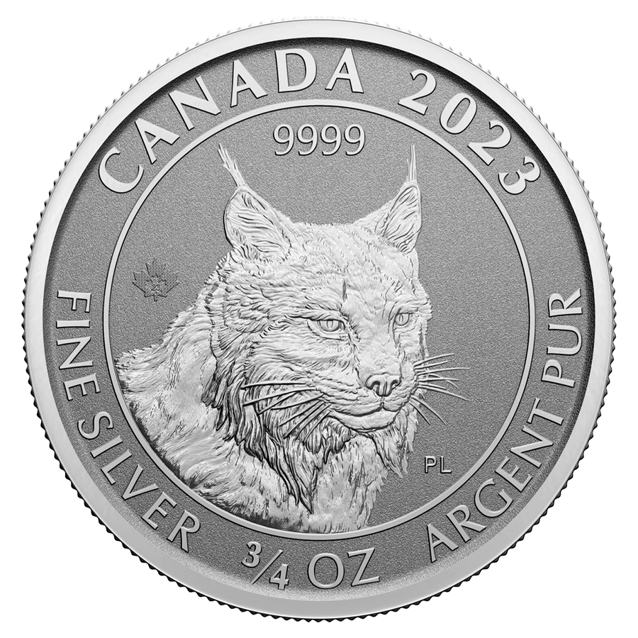 2023 Lynx silver bullion reverse