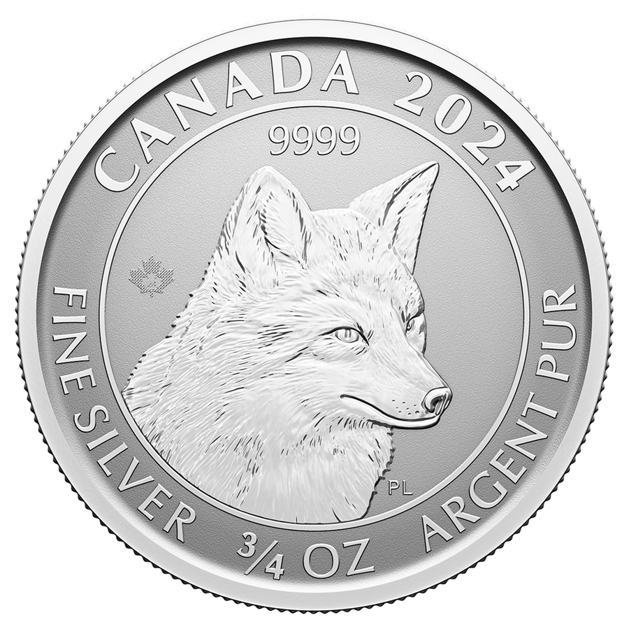 2024 Red Fox silver bullion reverse