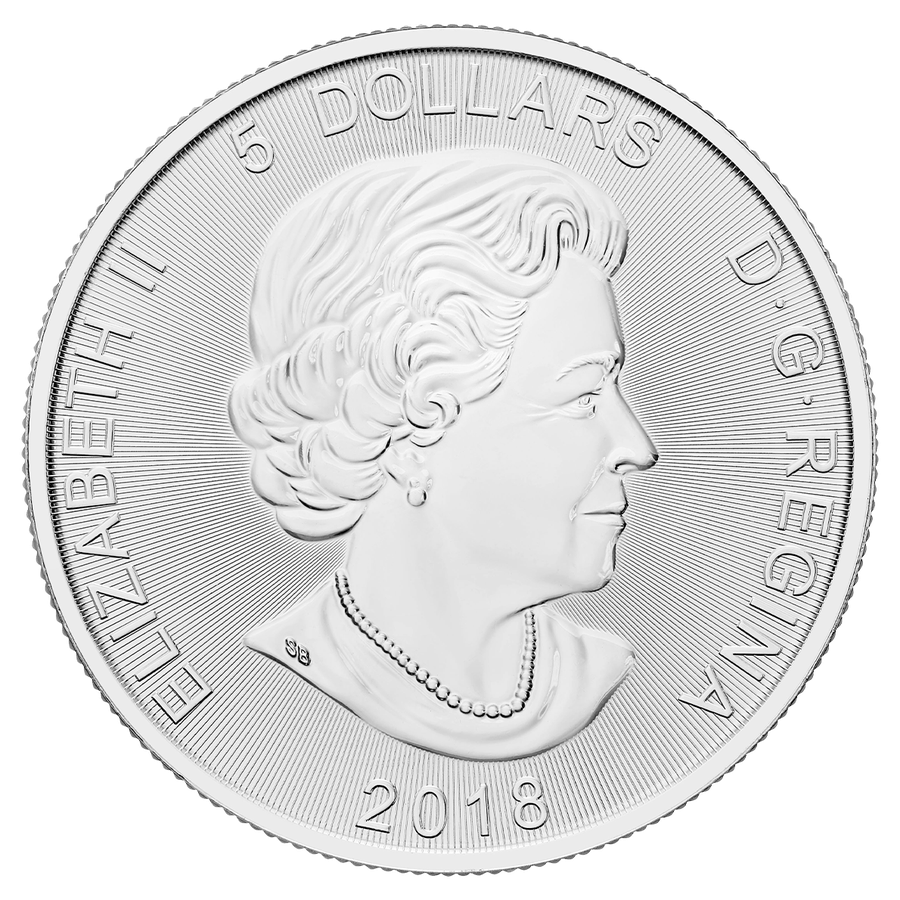2018 Wolf silver bullion obverse