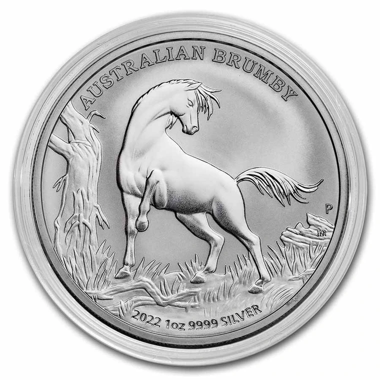 2022 Australian Brumby 1 oz bullion coin reverse