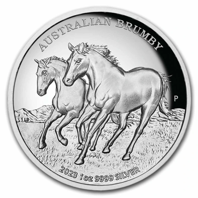 2023 Australian Brumby 1 oz bullion coin reverse