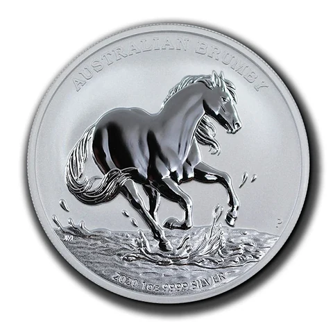 2020 Australian Brumby 1 oz bullion coin reverse