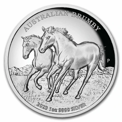 2023 Australian Brumby 1 oz bullion coin reverse