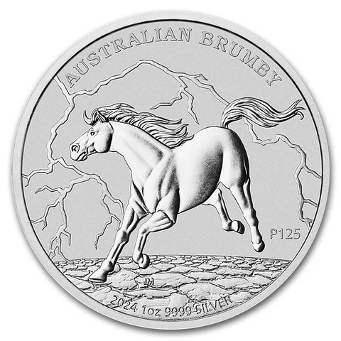 2024 Australian Brumby 1 oz bullion coin reverse