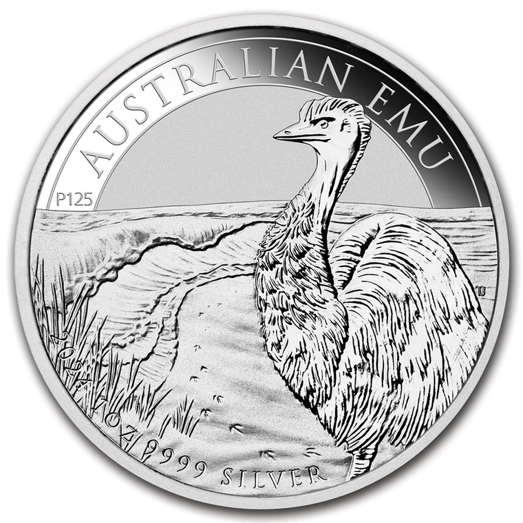 2024 Australian Emu 1 oz bullion coin reverse