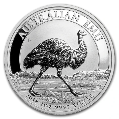 2018 Australian Emu 1 oz bullion coin reverse