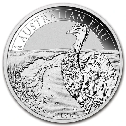 2024 Australian Emu 1 oz bullion coin reverse