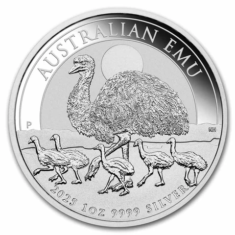 2025 Australian Emu 1 oz bullion coin reverse