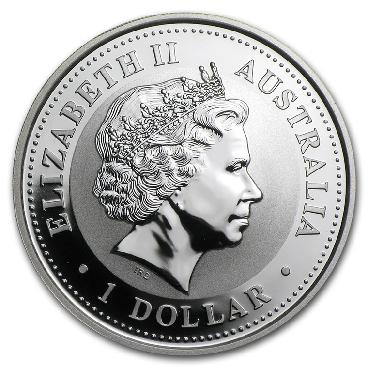 2002 Australian Lunar Series I Year of the Horse 1 oz silver bullion coin obverse