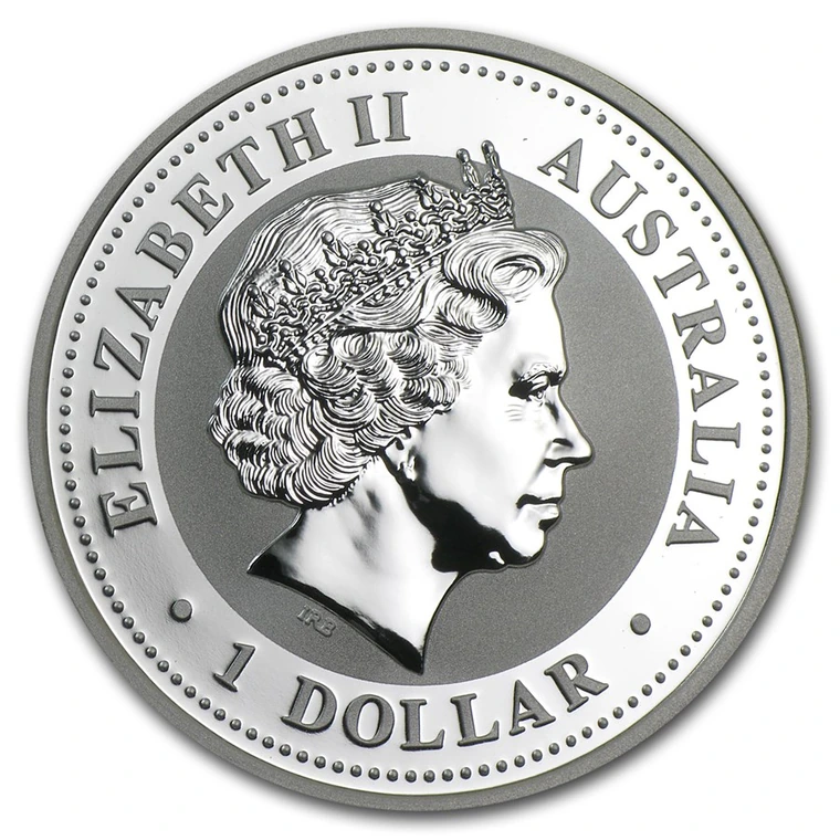2004 Australian Lunar Series I Year of the Monkey 1 oz silver bullion coin obverse