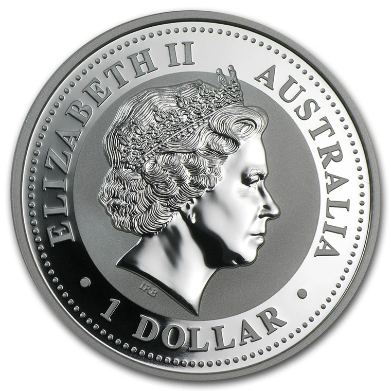 2006 Australian Lunar Series I Year of the Dog 1 oz silver bullion coin obverse
