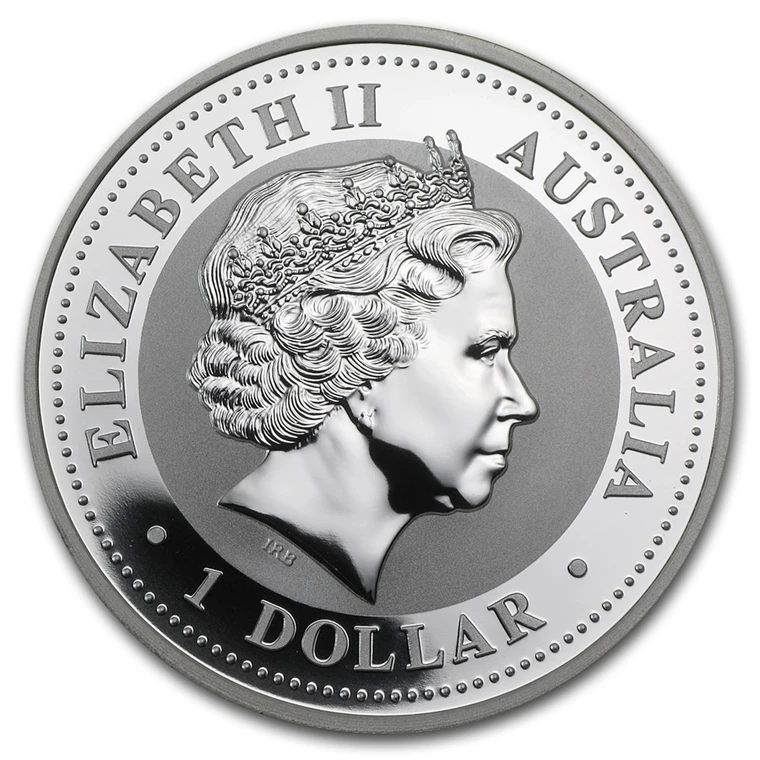 2007 Australian Lunar Series I Year of the Pig 1 oz silver bullion coin obverse