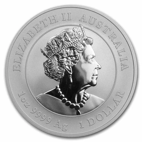 2020 Australian Lunar Series III Year of the Mouse 1 oz silver bullion coin obverse