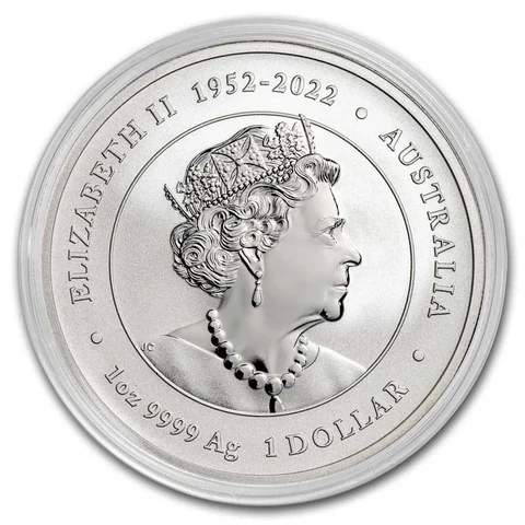 2024 Australian Lunar Series III Year of the Dragon 1 oz silver bullion coin obverse